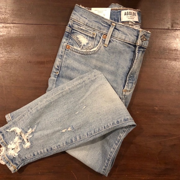 SOLD - AGOLDE Sophie crop skinny jeans - 24 BNWT - Picture 4 of 12